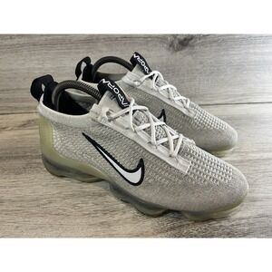 Nike Air VaporMax‎ 2021 Flyknit Monochrome Sneakers DH4084-100 Mens Size 7